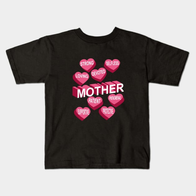 Mother's Day Kids T-Shirt by Designoholic